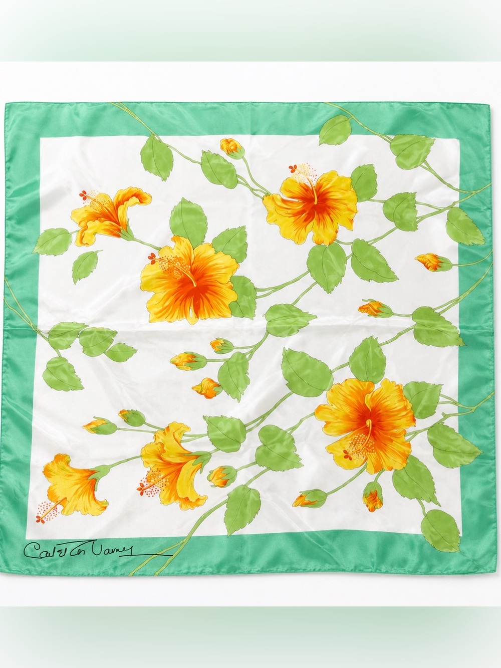 Vintage Carleton Varney for Peter Island Silk Scarf – 35” Square